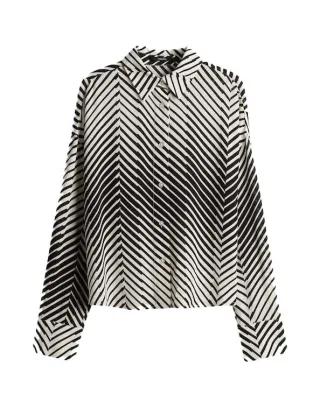 someday - Bluse - Zerina beige/schwarz - Gr. - 36