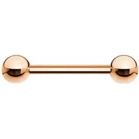 viva-adorno Brustwarzenpiercing Zungenpiercing Universal Barbell Piercing Stab Hantel, Edelstahl Zunge Brust
