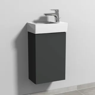 Sanipa 3way Waschtischunterbau zu Villeroy & Boch Avento Waschtisch mit 1 Tür, Graphit-Matt SP6271B