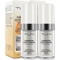 P-Beauty Cosmetic Accessories Foundation Concealer Abdeckung Cover Flüssige Grundierung SPF 15, 2-tlg., Mit Lichtschutzfaktor