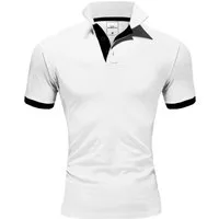 REPUBLIX Poloshirt RONALD Herren Shirt mit kontrastierenden Akzenten, in Piqué Qualität
