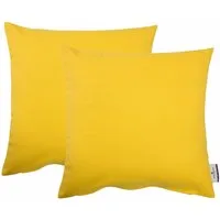 TOM TAILOR HOME Dekokissen Dove, unifarben, Kissenhüllen ohne Füllung, 2er Pack