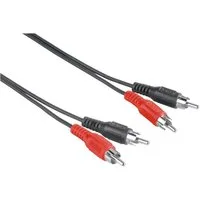 Hama 5m Cinch-Kabel Audio Anschlusskabel Audio-Kabel, Cinch, Audio (500 cm), 2x RCA-Stecker Stereo RCA HiFi Chinch