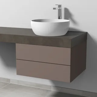 Sanipa Waschtischunterbau mit Auszügen 2morrow (P3305) 340x600x520 Taupe-Matt, P33051T P33051T