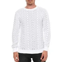 R-NEAL Rundhalspullover Strick Pullover Grobstrick Rundhals Strickpullover
