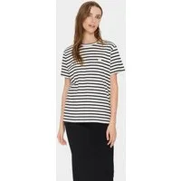 Saint Tropez T-Shirt GanikaSZ T-Shirt mit kleiner Stickerei