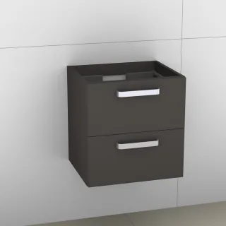 Artiqua 414 Waschtischunterschrank für Venticello 412450 Stahlgrau, 414-WU2L-V102-7142-88 414-WU2L-V102-7142-88