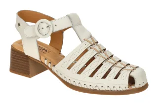 Pikolinos W9G-1577 nata ROMANA Damen Sandalette wei?, Echtleder, flexibel Gum...