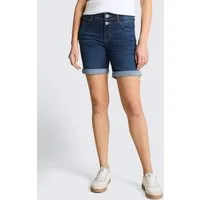 TOM TAILOR Jeansshorts Jeanshosen TTLENE SLIM Bermuda Jeans Shorts mit hohem Stretch