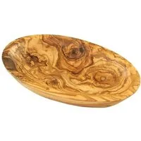 Olivenholz-erleben Servierschale oval, Snackschale aus Olivenholz – natürlich schön (Länge ca. 13 cm), Olivenholz, (1-tlg), Flache, elegante Form – ideal zum stilvollen Servieren und Dekorieren