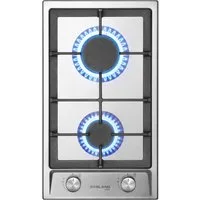 GASLAND Gas-Kochfeld GH30SF, Autark Gaskochfeld, 2 Flammig, Butan-Gasherd 4200 Watt, LPG/Erdgas