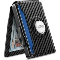 Forrlite Geldbörse Geldbörse Herren,Karten Geldbeutel Herren mit Airtag Slim Wallet (Große Kapazität Pop-up Portmonee AirTag für 12 Karten & 2 Ausweis,RFID Geldbörse Smart Wallet for Men mit Münzfach,Schwarz( AirTag ist nicht im Lieferumfang enthalte