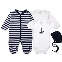 Liliput Erstausstattungspaket Little Sailor 4er-Pack aus weichem Baumwoll-Material