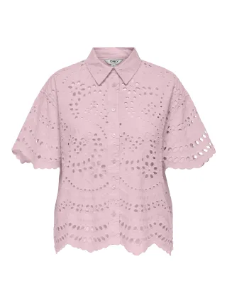 ONLY - ONLNEW LALISA SS BOXY SHIRT WVN FR Pale Lilac - Gr. - S