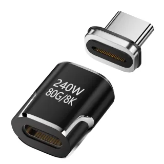 240W USB4.0 80Gbps Thunderbolt5 Magnetic Type-C OTG USB-C To USB-C Fast Charge Magnet Converter Cable 8K@60Hz USB Type-C