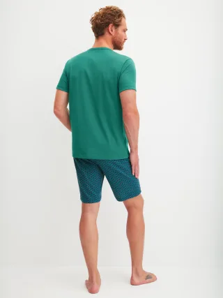 CALIDA - HERREN Pyjama kurz ivy green - Gr. - XL