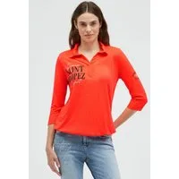 SOCCX Poloshirt mit Gummizug im Saum