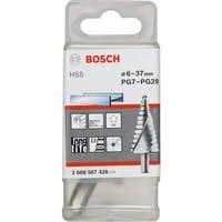 HSS-Stufenbohrer, Ø 6mm - Ø 37mm, PG7 - PG29 12 Stufen, mit Spiralnut