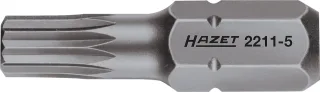 HAZET Bit Sechskant 6,3 (1/4 Zoll) Innen Vielzahn Profil XZN - 2211-4