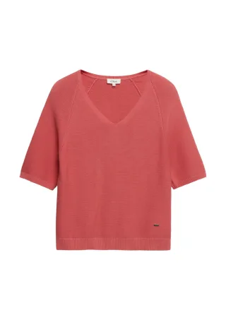 s.Oliver Red Label - Strickpullover mit V-Ausschnitt pink - Gr. - 34