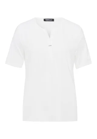 FRANK WALDER - Blusenshirt FRESH RIVIERA in feiner Aufmachung ecru - Gr. - 48