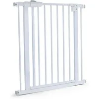 RAMROXX Treppenschutzgitter Absperrgitter Treppenschutz Metall weiß verstellbar 72 - 86cm 77cm