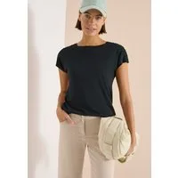 CECIL Rundhalsshirt mit Raffung