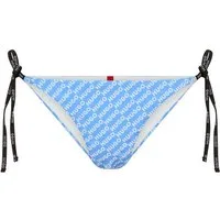 HUGO Bikini-Hose PURE SIDE TIE Stretch-Gewebe, Allover Print