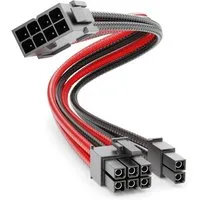 deleyCON deleyCON 6+2 Pin PCI Express GPU Grafikkarte Strom Kabel Intern 30cm Computer-Kabel