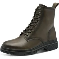Tamaris Schnürboots, Blockabsatz, Schnürstiefelette in angesagter Used Optik