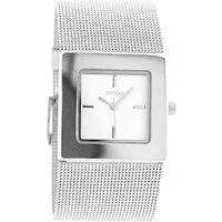 OOZOO Quarzuhr Oozoo Damen Armbanduhr Timepieces Analog, (Analoguhr), Damenuhr eckig, Quadrat, groß (31x31mm) Metallarmband, Fashion-Style