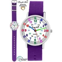 Pacific Time Quarzuhr Kinder Armbanduhr Lernuhr nachhaltiges Wechselarmband, Mix und Match Design - Gratis Versand