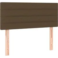 vidaXL Bett Kopfteil Dunkelbraun 90x5x78/88 cm Stoff (1-tlg)