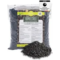 Fischer's EM-Chiemgau Bodenverbesserer RoPro-Streu Bio Pflanzenkohle, Lose abgefüllte Pflanzenkohle mit mikrobieller Voraktivierung., Mikrobiell voraktivierte Bio-Pflanzenkohle