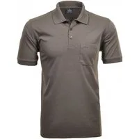 RAGMAN Poloshirt RAGMAN Herren Poloshirt Kurzarm Polokragen Baumwollmix Braun