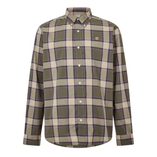 Timberland - Button-Down-Hemd für Herren, Popelin, Langärmlig (Zitrone/Meliert)