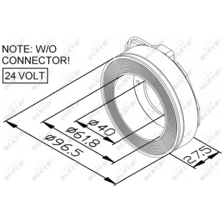 NRF Spule f?r Magnetkupplung-Kompressor Mercedes 38448