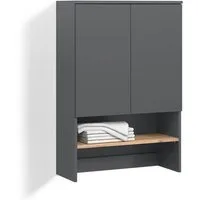 Livinity® Waschmaschinenumbauschrank Paolina, Anthrazit/Goldkraft Eiche, 68 x 100.4 cm (1-St)