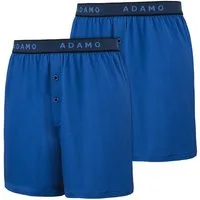 ADAMO Boxershorts Adamo 2er-Pack Boxershorts Übergröße royalblau (Packung, 2-St., 2er-Pack)