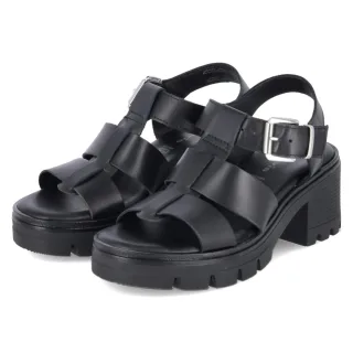 Tamaris Sandaletten - Gr. 37 - Schwarz - Glattleder