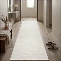 Sehrazat Teppich LIMA, auch als Läufer und in RUnd, rechteckig, Höhe: 10 mm, Kurzflor, Linienstruktur, leichter Glanz, Wohnzimmer