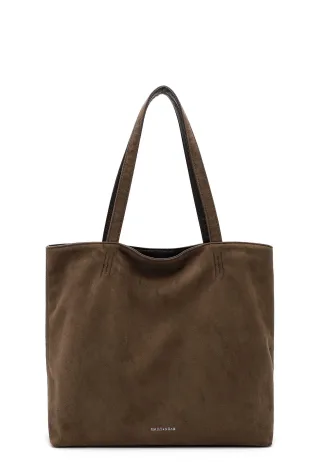 EMILY & NOAH - Shopper E&N Eva Suede oliv 960
