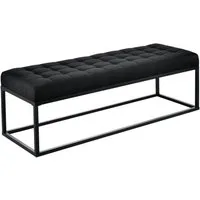 pro.tec Polsterbank, »Salta« Sitzbank Metall 120 x 40 x 38 cm Schwarz