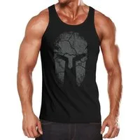 Neverless Tanktop Herren Tank-Top Aufdruck Sparta Helm Spartan Warrior Fashion mit Print