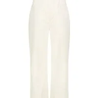 Monari Stoffhose weiß,Casual,Baumwolle,Unifarben,Wide Leg,Mittel