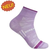 Wrightsock Sportsocken Quarter Coolmesh II (dünn, atmungsaktiv, bequem) pale lila - 1 Paar