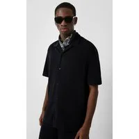 QS Kurzarmhemd Hemd Resort Fit: Frottee-Hemd