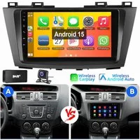 ESSGOO 9" Für Mazda 5 2010-2015 Android 15 Autoradio GPS Bluetooth WIFI Autoradio (RDS, Digitalradio (DAB), FM, AM, Apple Carplay Android Auto SWC EQ BT SWC)