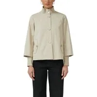 s.Oliver BLACK LABEL Kurzjacke mit Stehkragen und Knopfleise