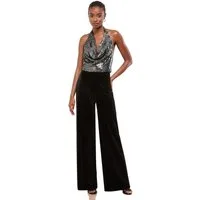 LIPSY Samthose Lipsy Hose mit weitem Bein, Regular (1-tlg)